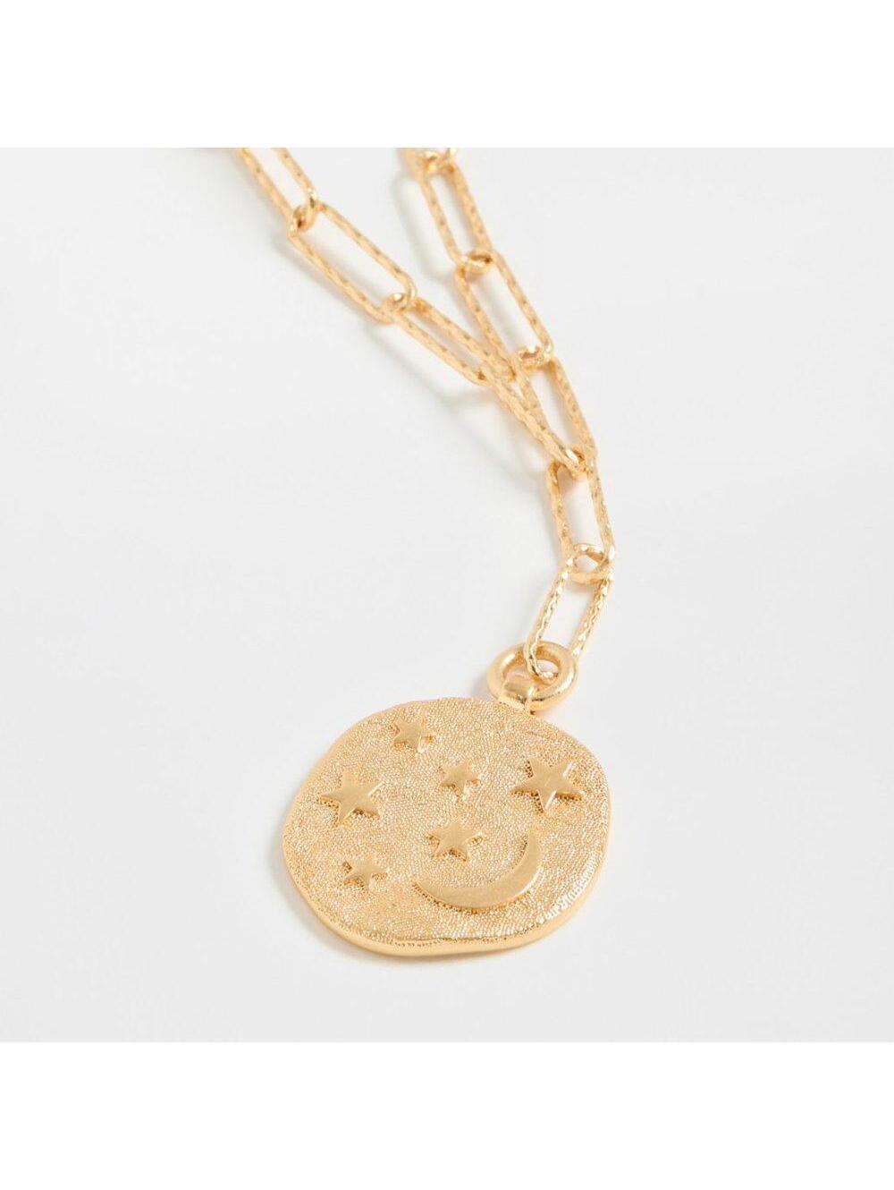 Madewell Shimmer Disc Pendant Necklace - Picture 3 of 9